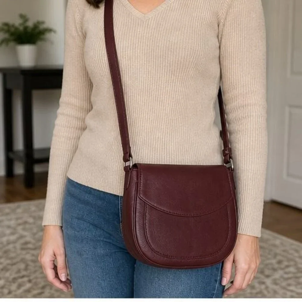 Merlot Vegan Leather Bag